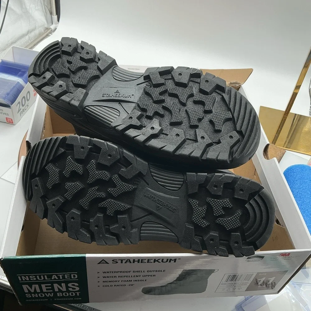 Staheekum Men’s “snow Boot” Rated -20‎ Degrees Waterproof Rubber Shell size 11